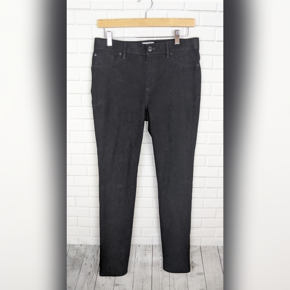Chico's Black Faux Suede‎ Jeans